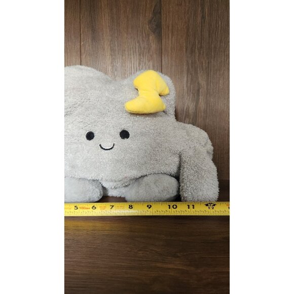 Bum Bumz Sam Storm Cloud 7.5" Inches Beanbag Plush Weather Bumz Gray #59 - Picture 2 of 5
